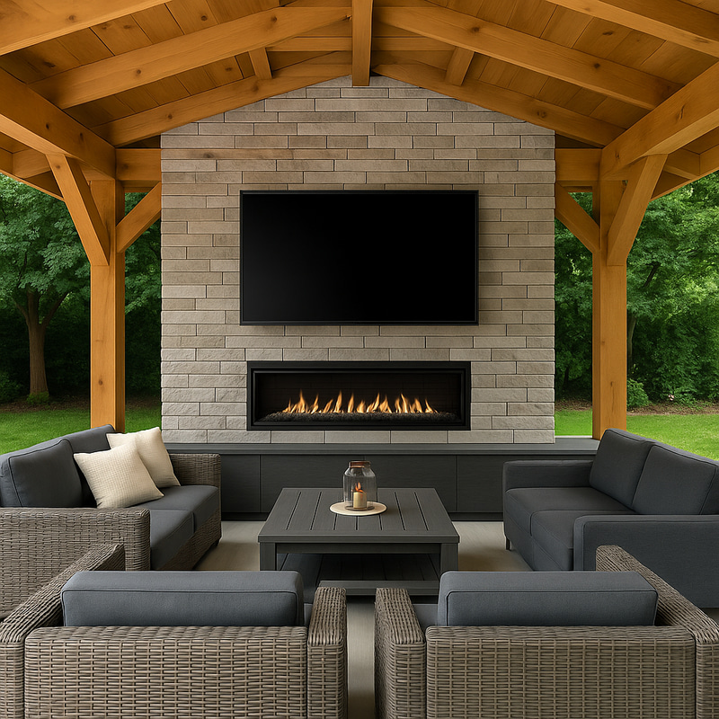 Contemporary Fireplace & TV Wall Design Ideas Contemporary Fireplace & TV Wall Design Ideas