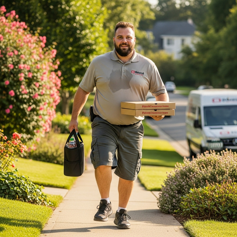 Funny Fat Delivery Guy Funny Fat Delivery Guy