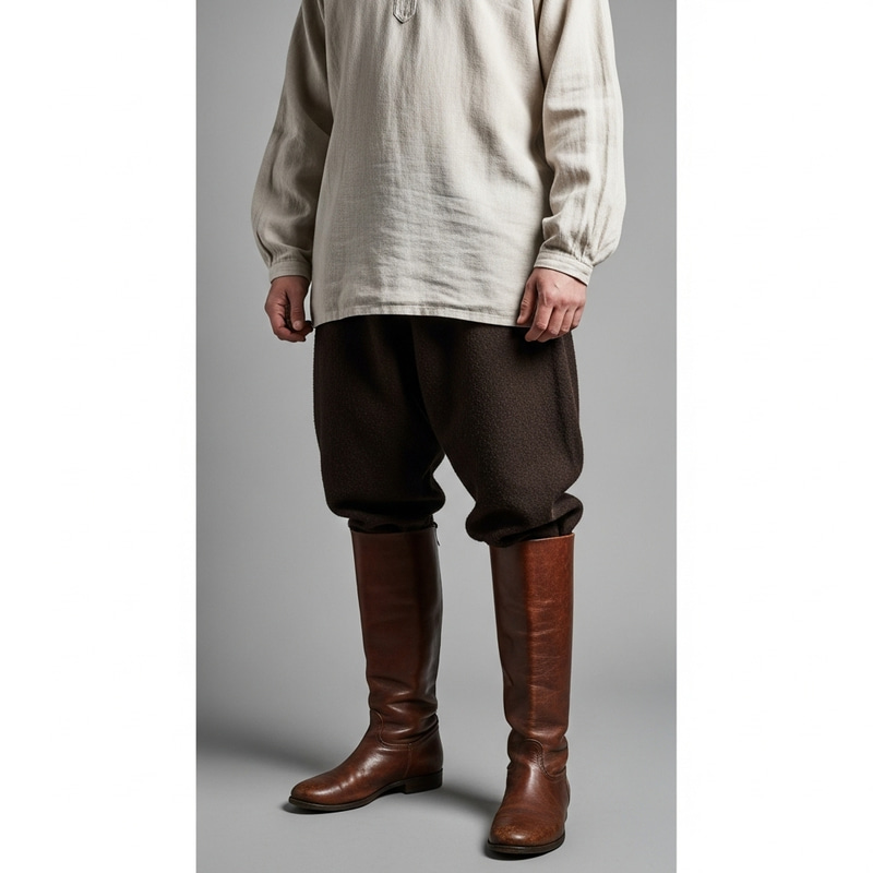 Medieval Trousers, Shirt & Boots - Authentic Styles