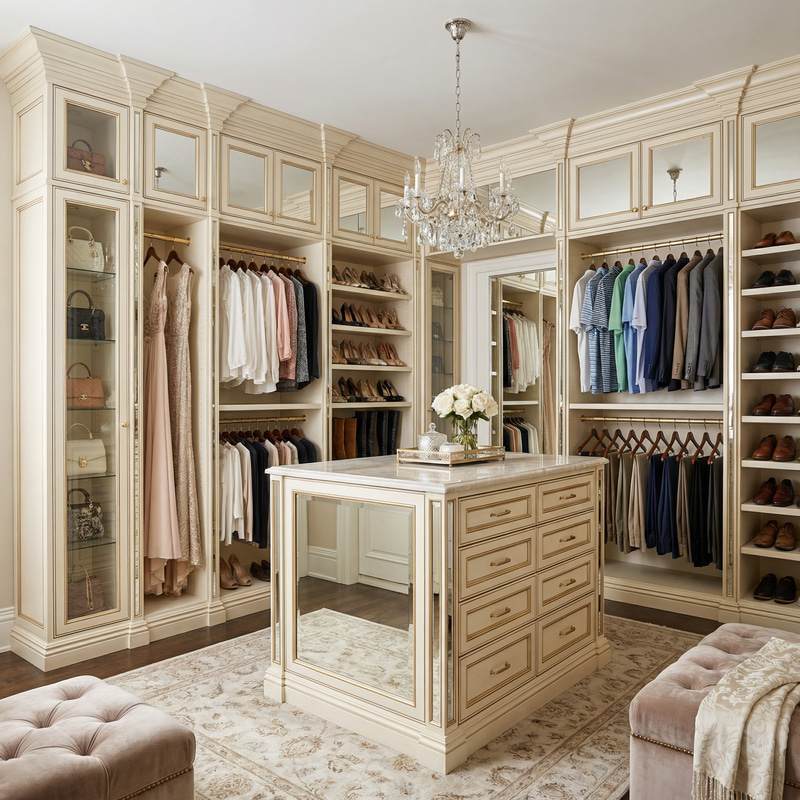 Glamorous Walk-in Closet Design Ideas Glamorous Walk-in Closet Design Ideas