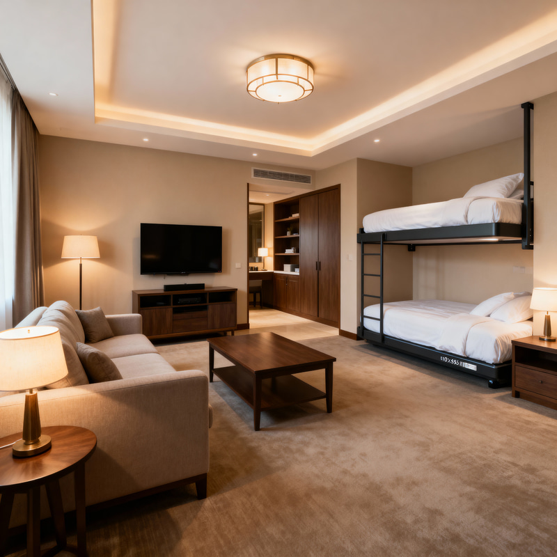 Smart Room Ideas with Wall Bed for Comfort