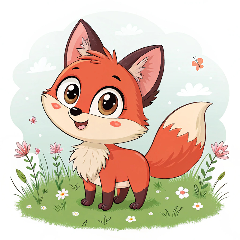 Adorable Chibi Fox Art Adorable Chibi Fox Art