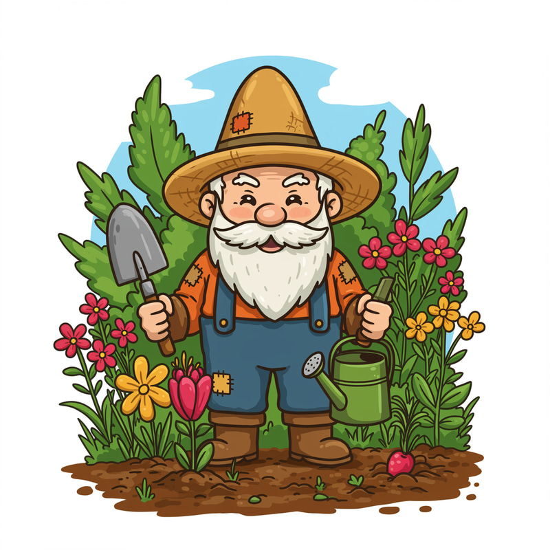 Garden Gnome Grandpa: Your Perfect Gardening Mascot Garden Gnome Grandpa: Your Perfect Gardening Mascot