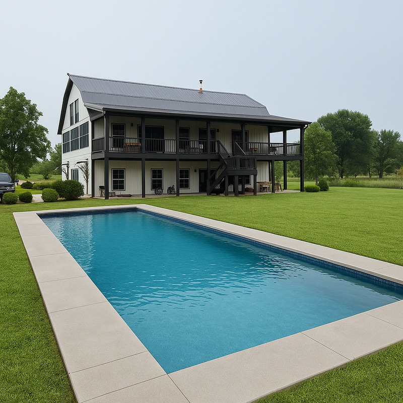 40ft Long Rectangular Pool - Perfect for Relaxation 40ft Long Rectangular Pool - Perfect for Relaxation