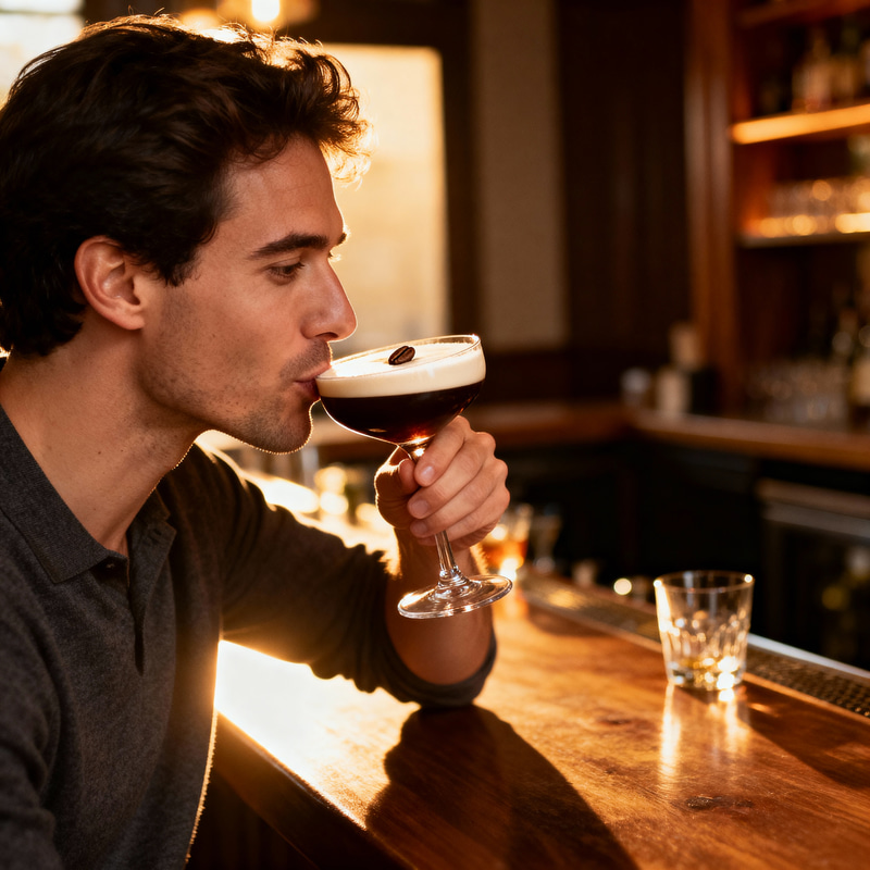 Enjoying an Espresso Martini