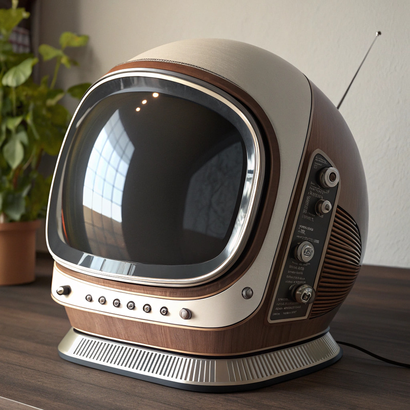 Retro 70s Inspired TV Screen - High Quality Design Retro 70s Inspired TV Screen - High Quality Design