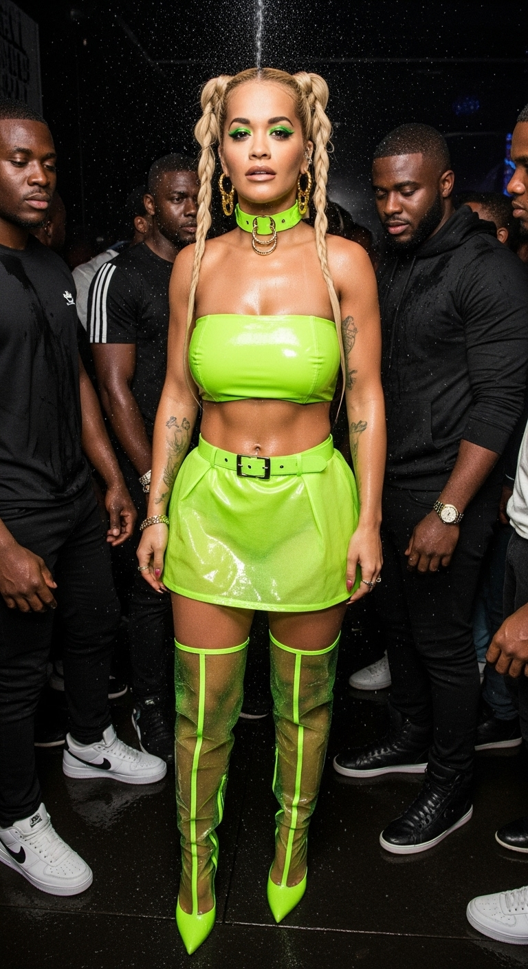 Rita Ora's Neon Nightclub Look - Style & Vibes Rita Ora's Neon Nightclub Look - Style & Vibes