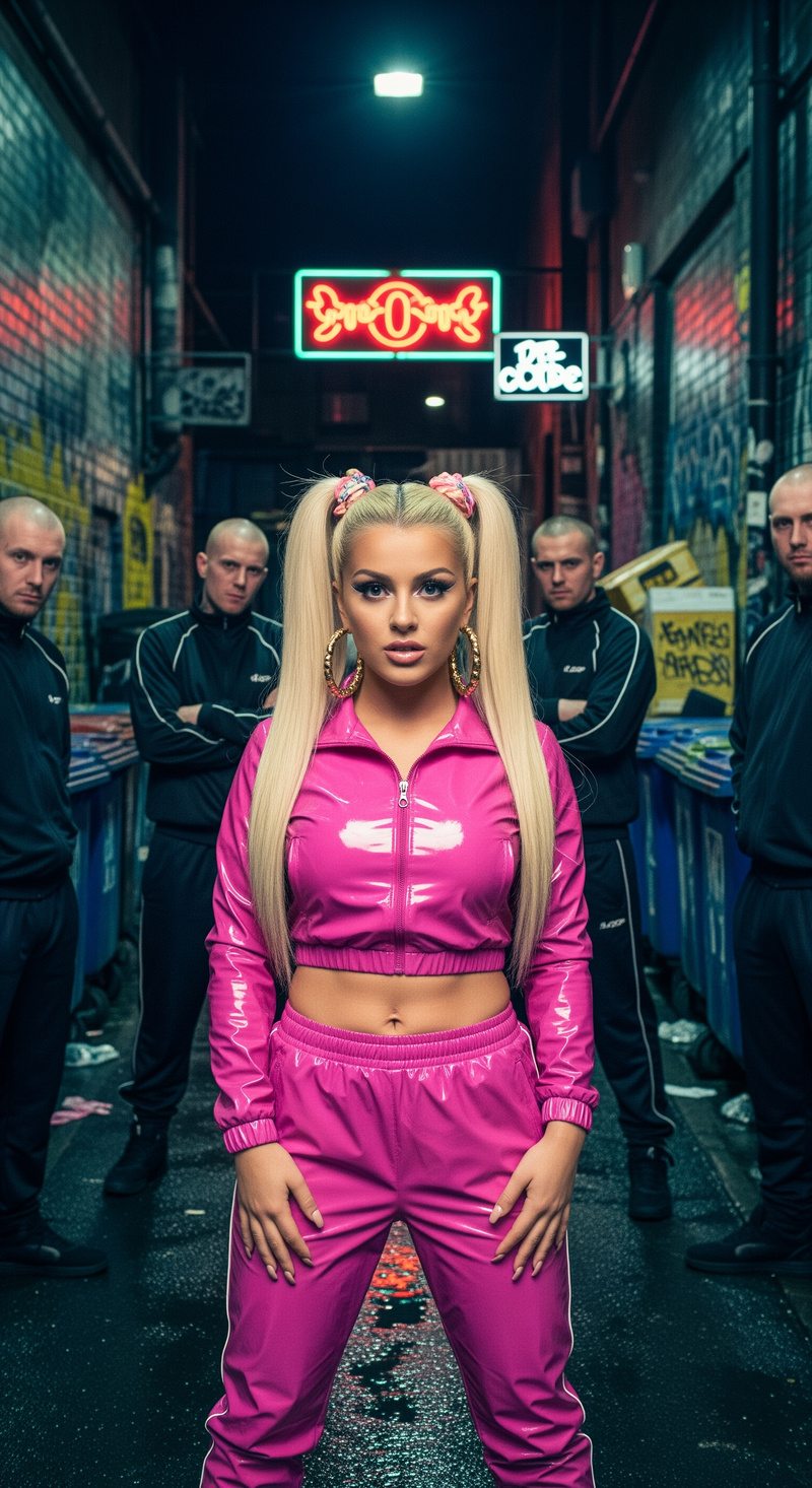 Sheridan Smith as a UK Chav: Stylish PVC Look Sheridan Smith as a UK Chav: Stylish PVC Look