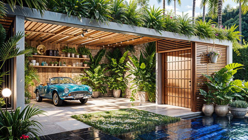 Tropical Garage Interior Design Ideas Tropical Garage Interior Design Ideas