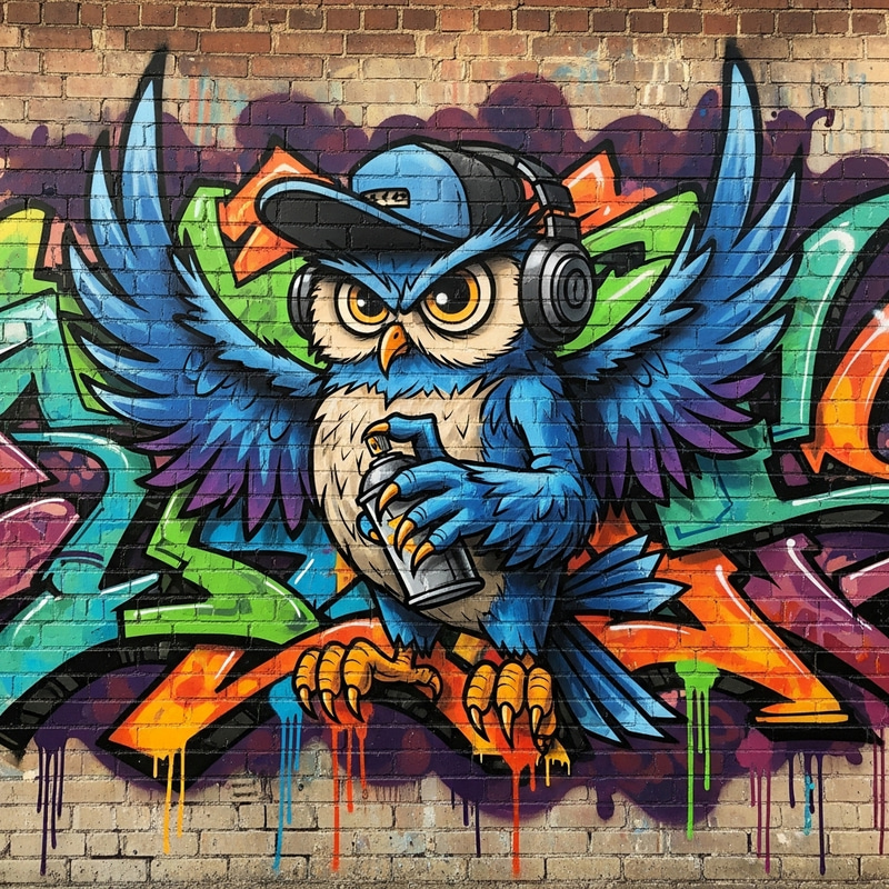 Unique Graffiti Character Art