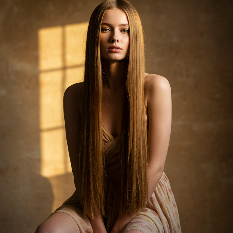 Elegant Model in Dreamy Portrait Style Photography