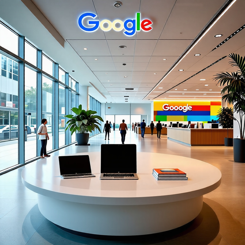 Google Office Entrance: Innovative Space with Modern Decor Google Office Entrance: Innovative Space with Modern Decor