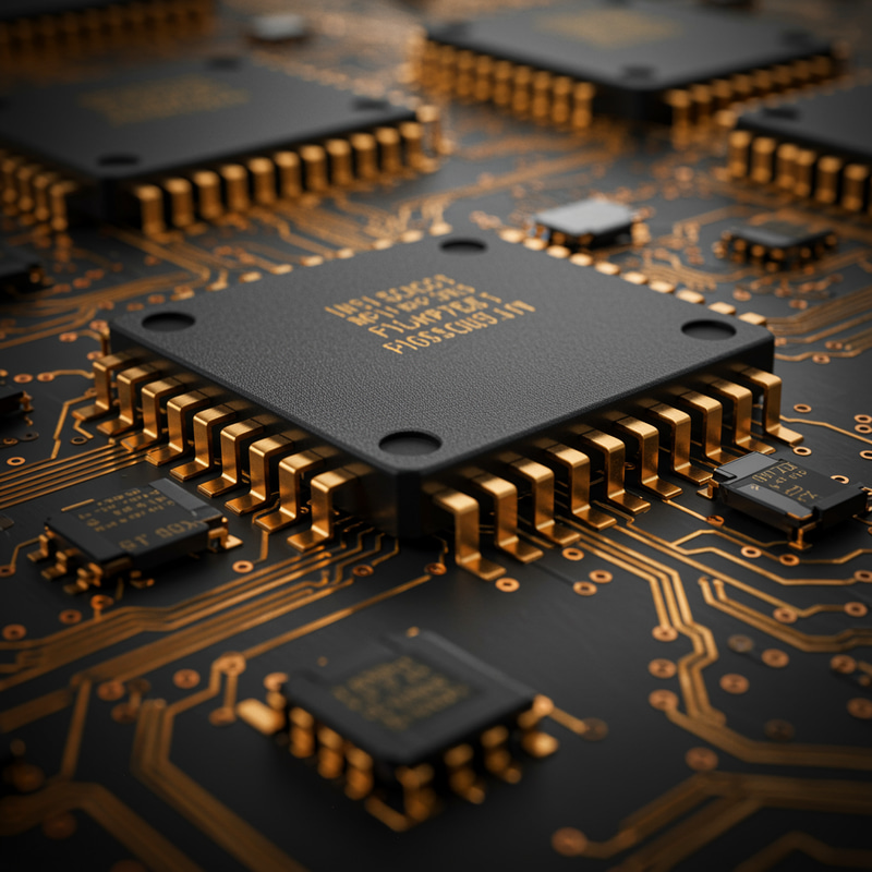 Shiny Microchip: Complexity of Transistors