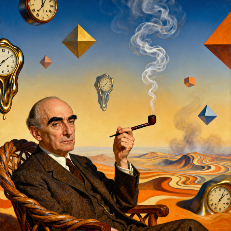 Carl Jung in a Salvador Dali Reimagined Image Carl Jung in a Salvador Dali Reimagined Image