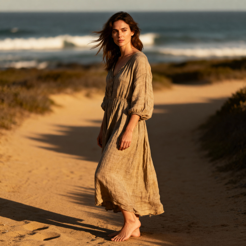 Stunning Portrait of a Woman by the Ocean