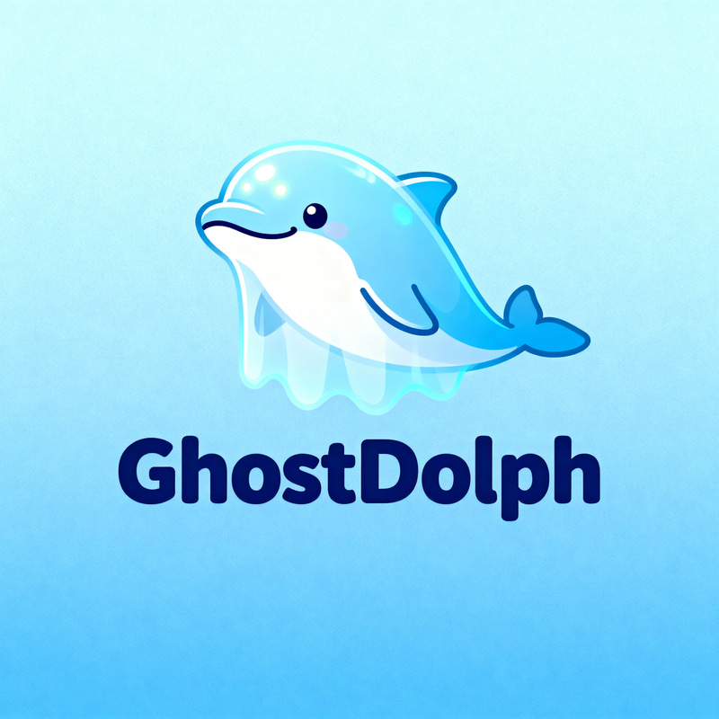 GhostDolph: Unique Meme Coin Logo Design GhostDolph: Unique Meme Coin Logo Design