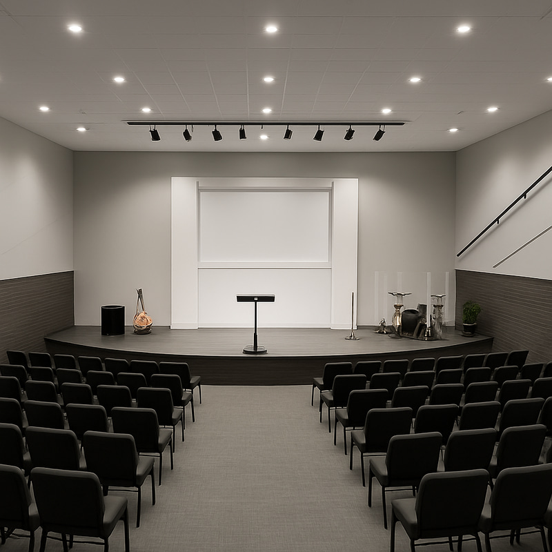 Modern Sanctuary Redesign with Stadium Seating Modern Sanctuary Redesign with Stadium Seating