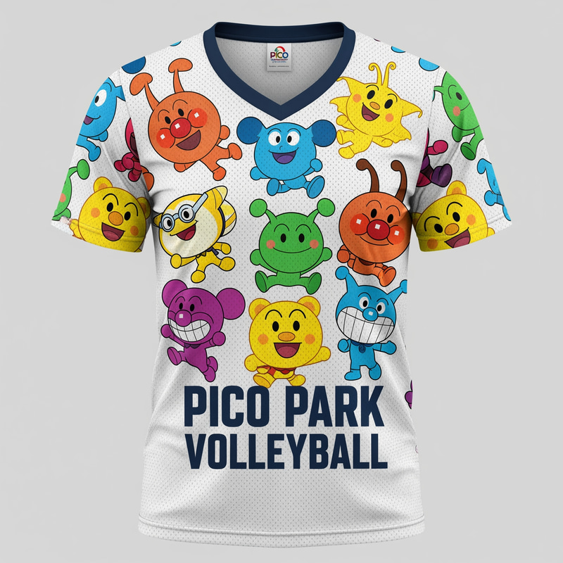Pico Park Character Volleyball Jerseys Pico Park Character Volleyball Jerseys
