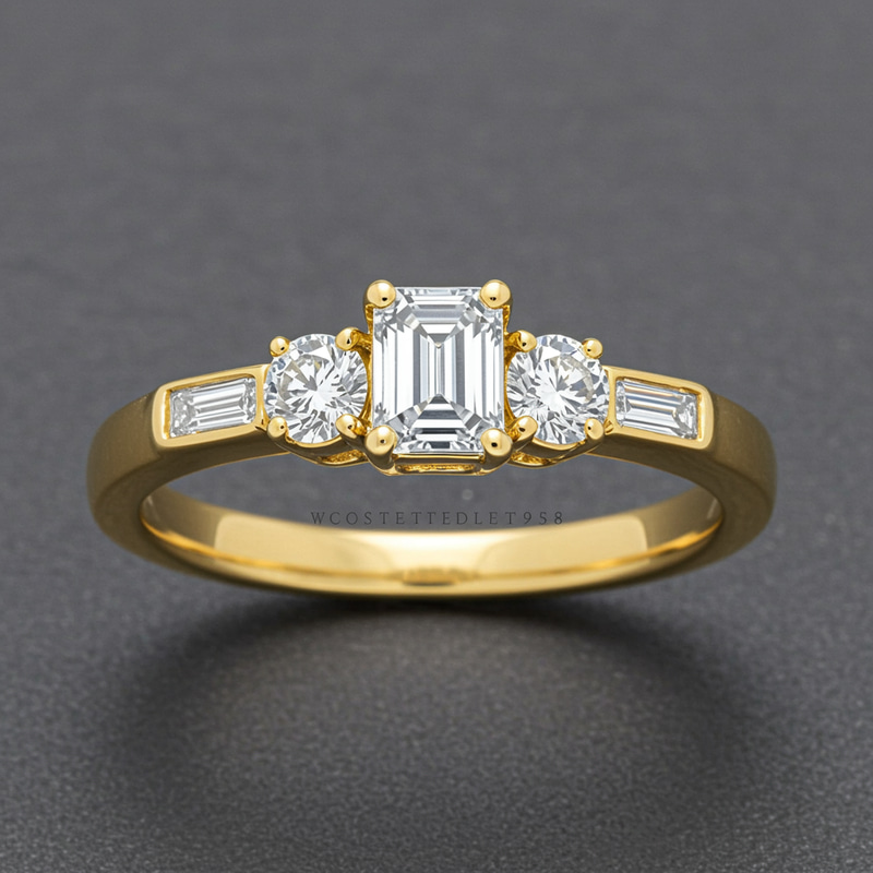 Elegant Yellow Gold Diamond Bezel Ring Elegant Yellow Gold Diamond Bezel Ring