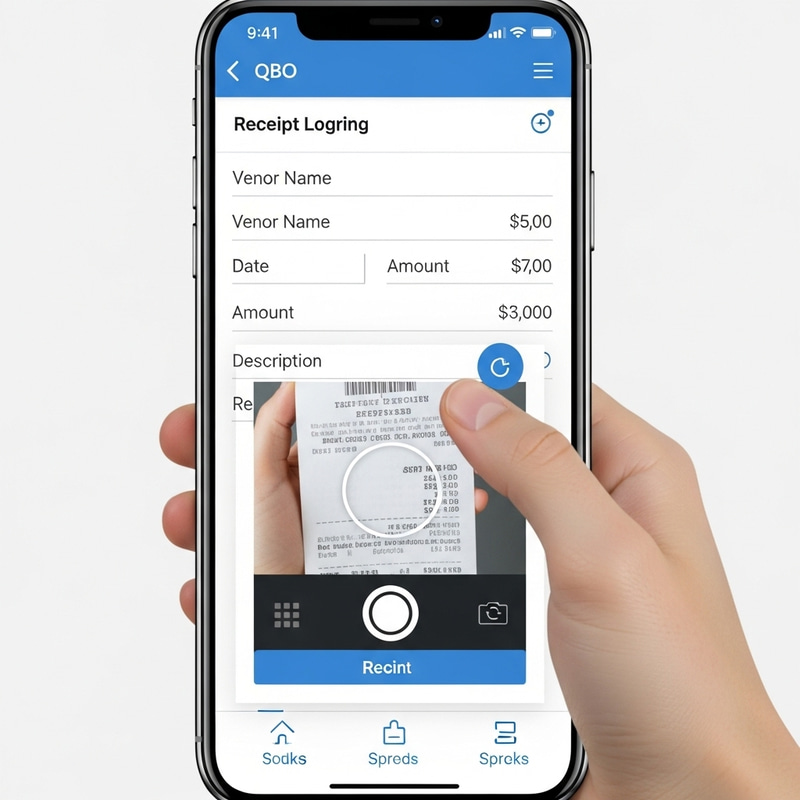 Log Receipts with the QBO Mobile App