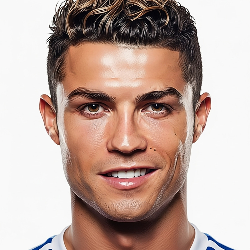 Hyper-Realistic Young Man Portrait: IShowSpeed & Ronaldo