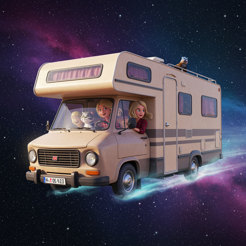 Cosmic Adventure in a Hymer Motorhome Cosmic Adventure in a Hymer Motorhome
