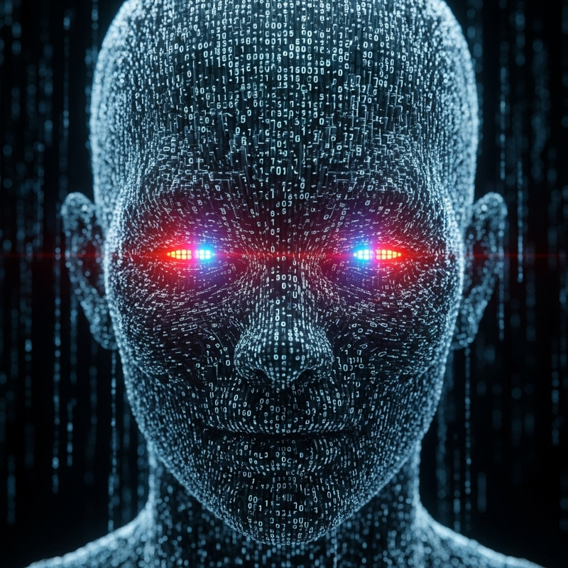 Digital Monster Head: A Unique Artwork Digital Monster Head: A Unique Artwork