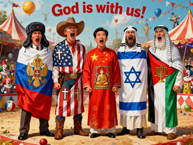 Grotesque Political Cartoon: Propaganda & Religion Grotesque Political Cartoon: Propaganda & Religion