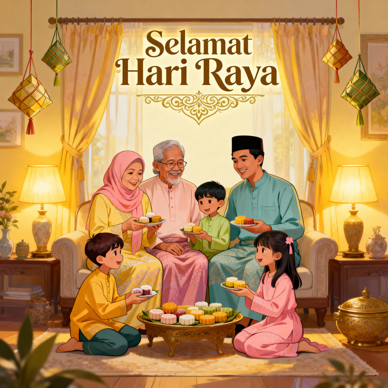 Celebrate Hari Raya: A Festive Home Gathering