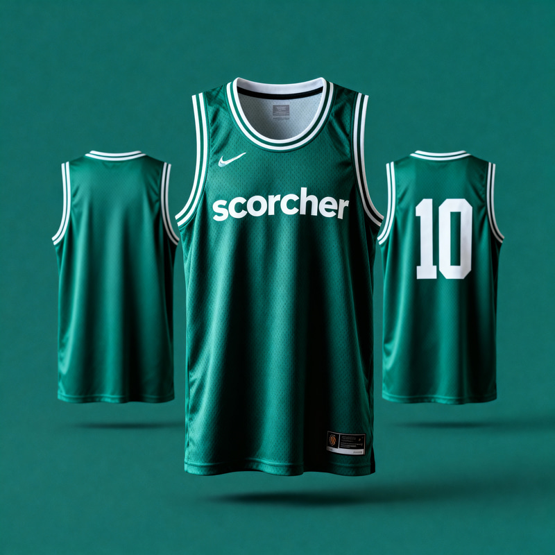 Unique Emerald Scorcher Basketball Jersey Unique Emerald Scorcher Basketball Jersey