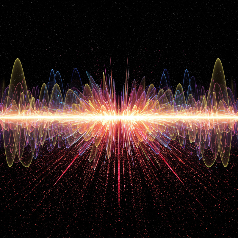 Colorful Sound Energy Abstract Art Colorful Sound Energy Abstract Art