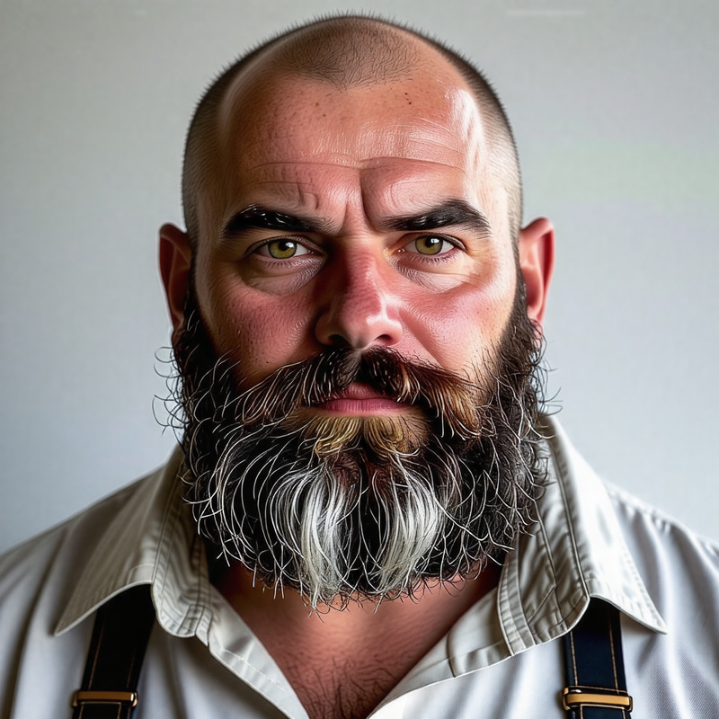 Fat Blue Collar Worker in His Late 40s | Unkempt Appearance Fat Blue Collar Worker in His Late 40s | Unkempt Appearance