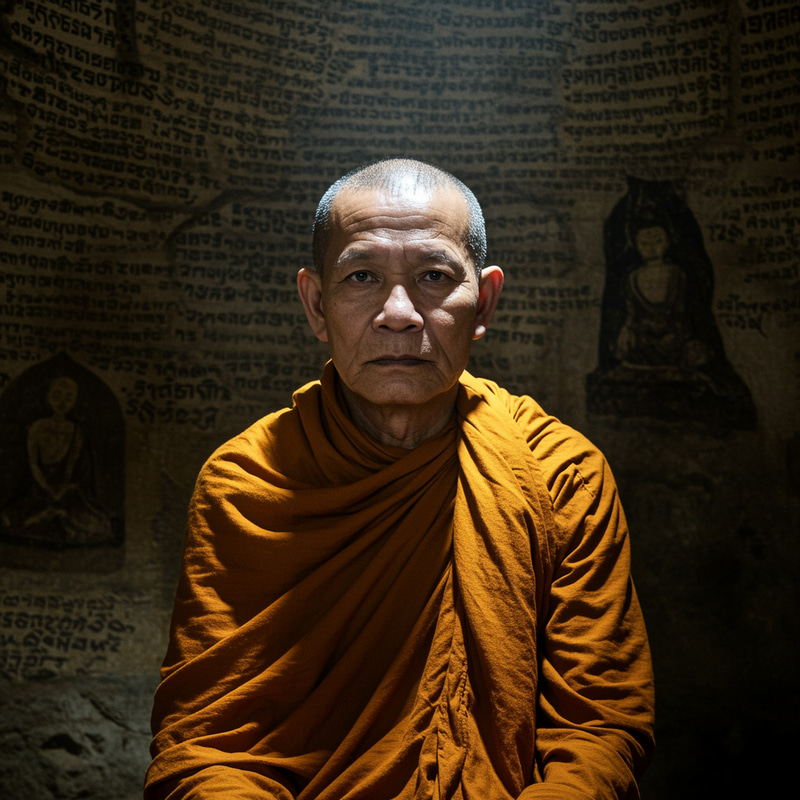 A Monk with My Photo - Spiritual Reflections
