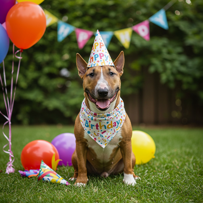 Celebrating Your Bull Terrier's Birthday Celebrating Your Bull Terrier's Birthday