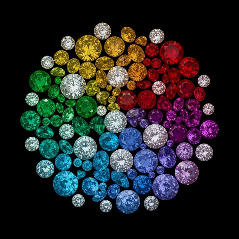 Rainbow Colored Gemstones: Stunning Collection Rainbow Colored Gemstones: Stunning Collection