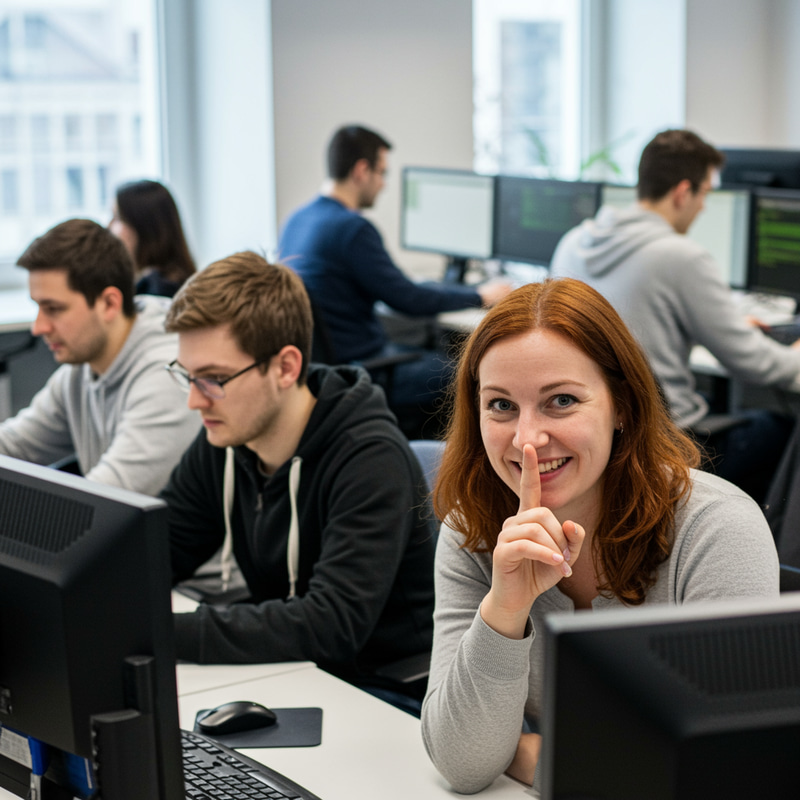 Team of Developers in a Modern Office Team of Developers in a Modern Office