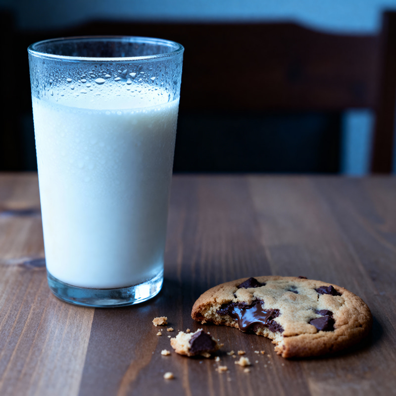 Delicious Milk and Cookie Combo