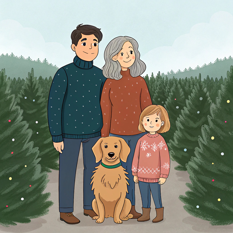 Create a Cartoon Family for Christmas Create a Cartoon Family for Christmas