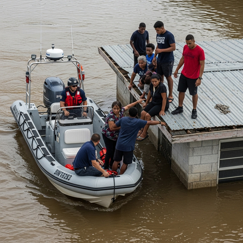 Flood Rescue: Saving Lives from Rooftops Flood Rescue: Saving Lives from Rooftops