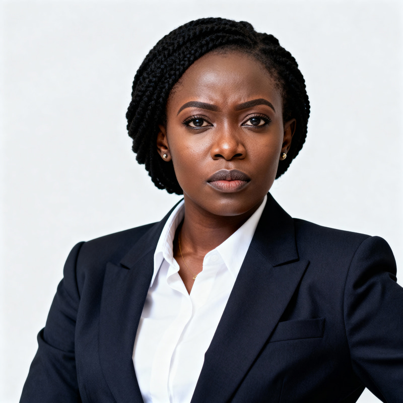 Confident Nigerian Businesswoman in a Suit