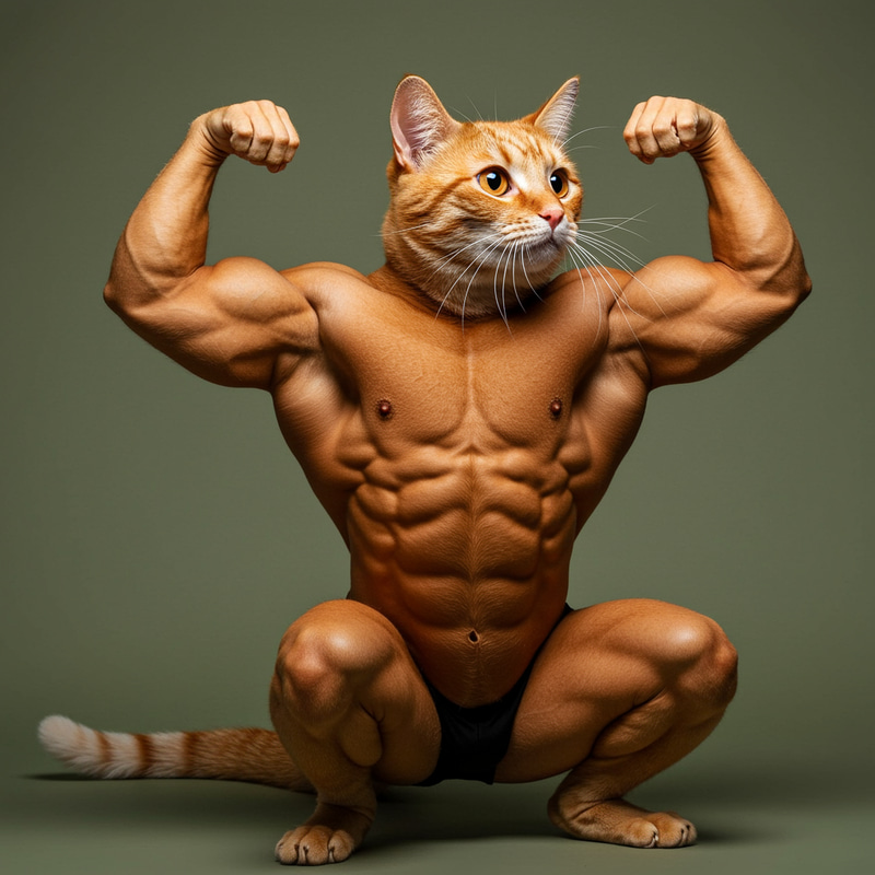 Ginger Cat: A Bodybuilder's Physique Ginger Cat: A Bodybuilder's Physique