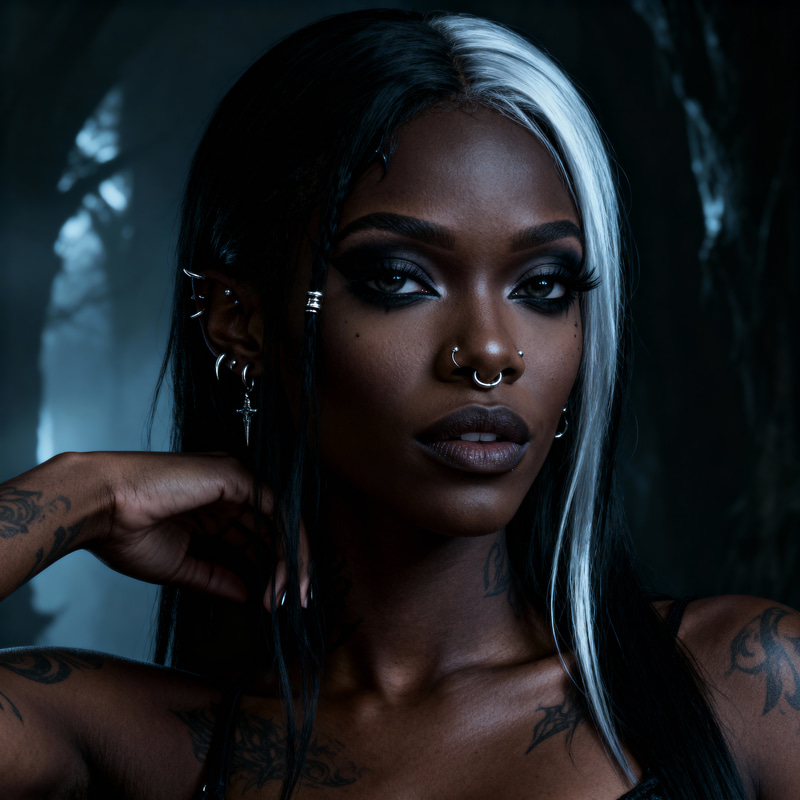 Stunning Gothic Beauty: Captivating Goth Woman