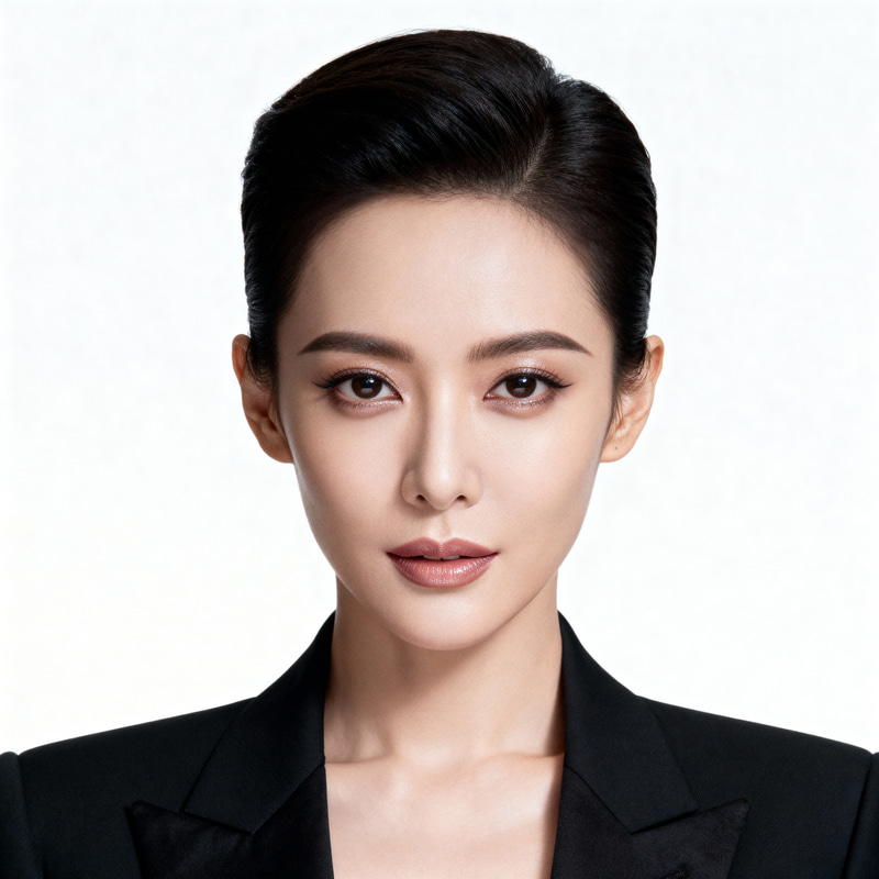 Luxurious Official Portrait in Black Suit