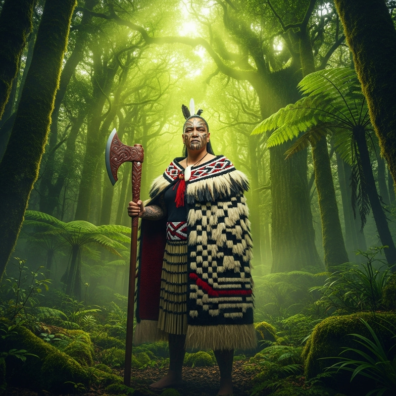 Maori Forest Guardian: Nature's Ethereal Protector Maori Forest Guardian: Nature's Ethereal Protector