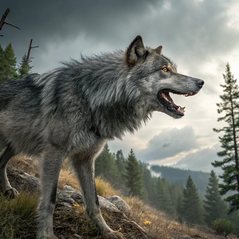 Majestic Wolf: Nature's Wild Spirit