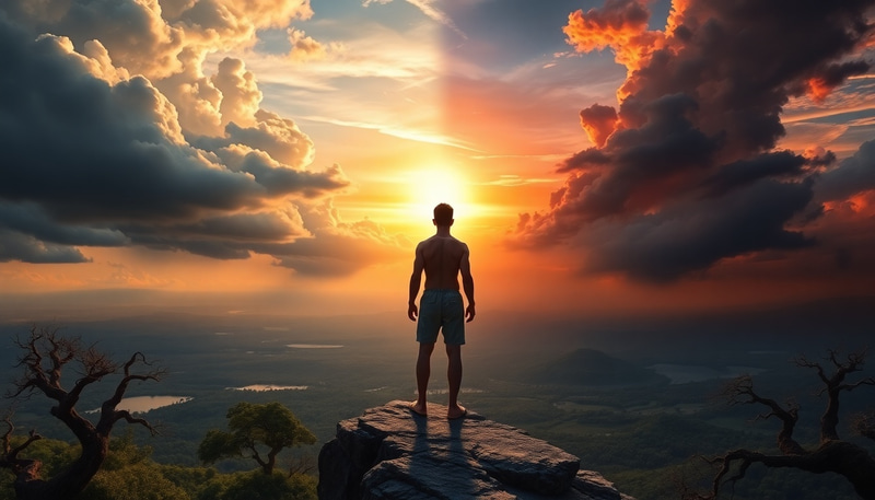 Contemplating the Balance of Light and Darkness Contemplating the Balance of Light and Darkness