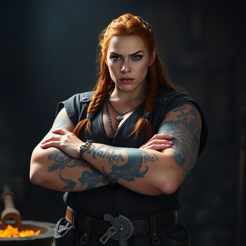 Fierce Female Dwarf in the Forge: A Tribute to the Fallen Fierce Female Dwarf in the Forge: A Tribute to the Fallen