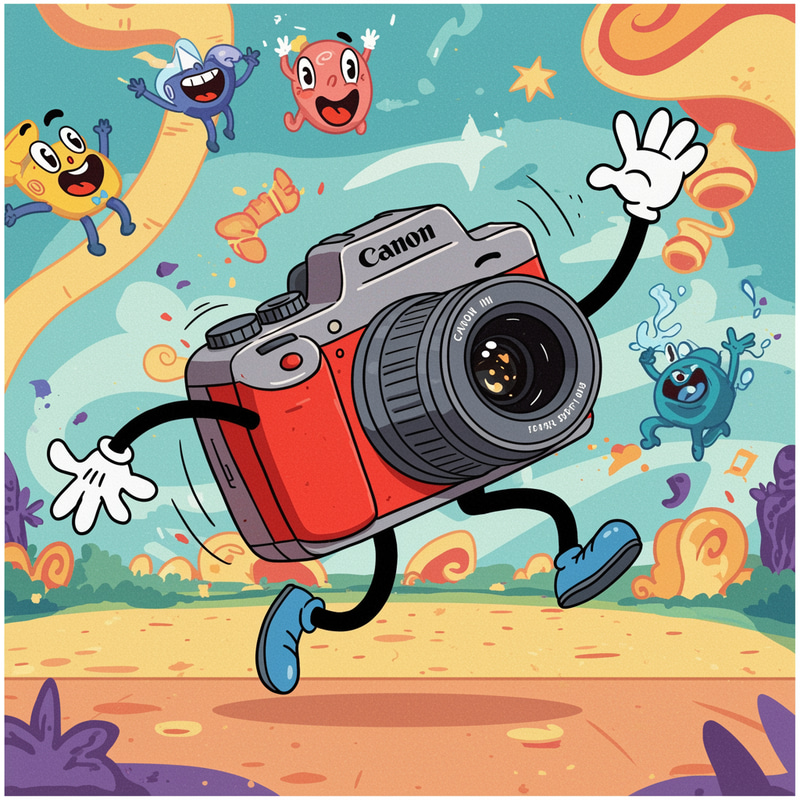 Cartoon of Canon in Dance - Fun Art Cartoon of Canon in Dance - Fun Art