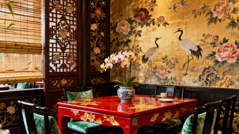 Stunning Chinoiserie Restaurant Interior Design Stunning Chinoiserie Restaurant Interior Design