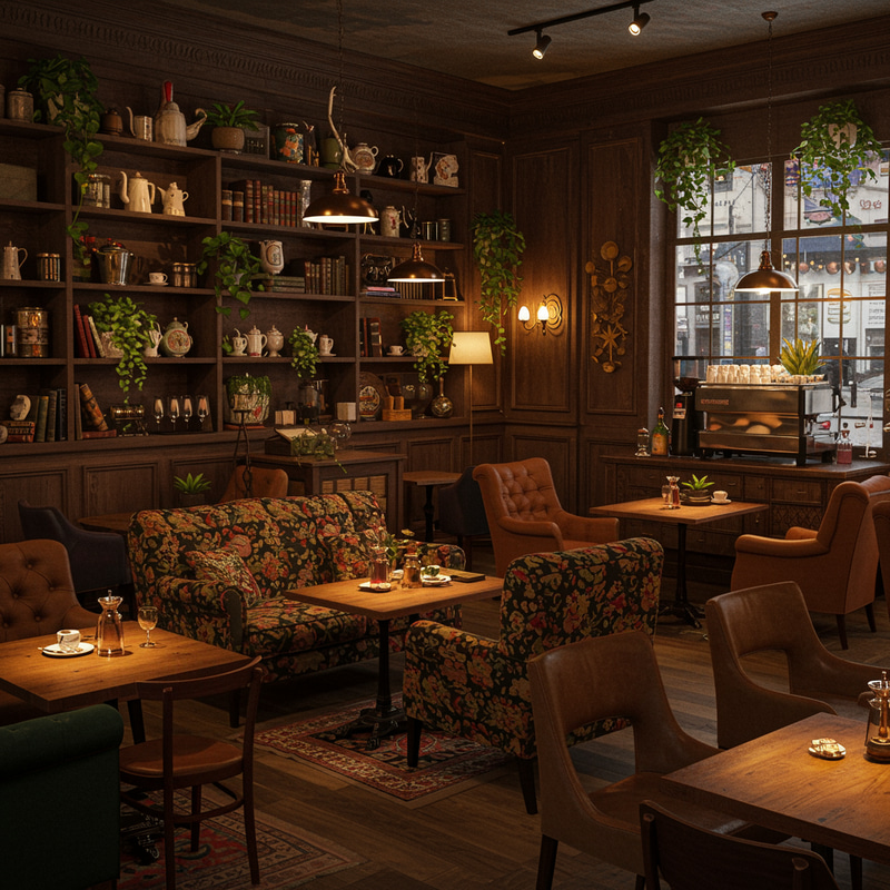 Maximalist Cozy Coffee Shop Experience Maximalist Cozy Coffee Shop Experience